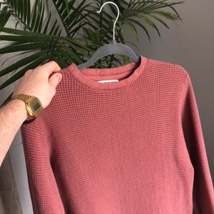 Crew neck blush jumper